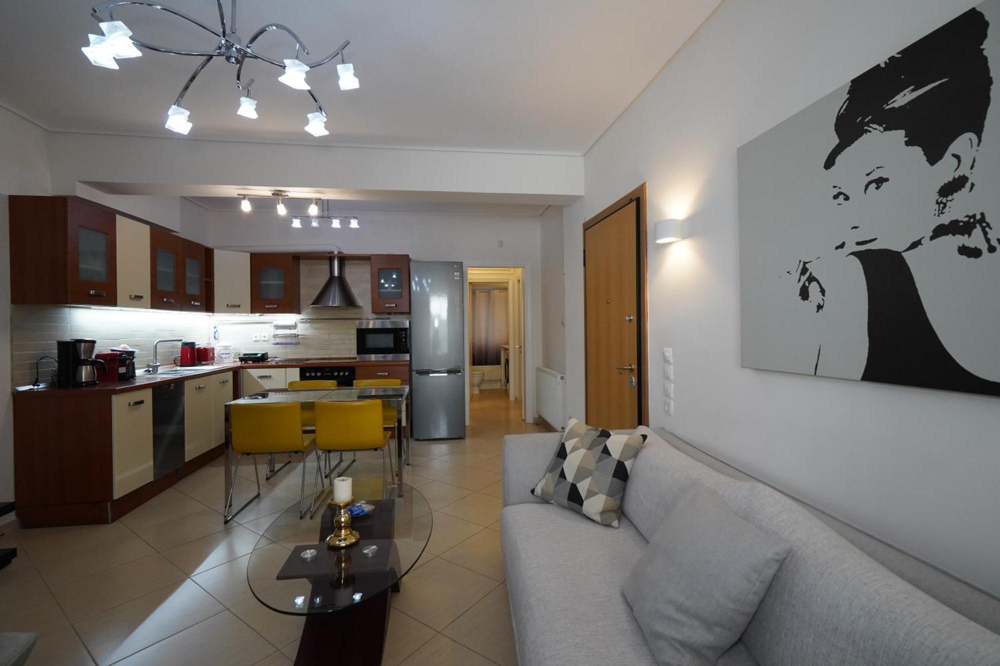 Garden Apartment Next To The Mall -Private Parking Atény Exteriér fotografie