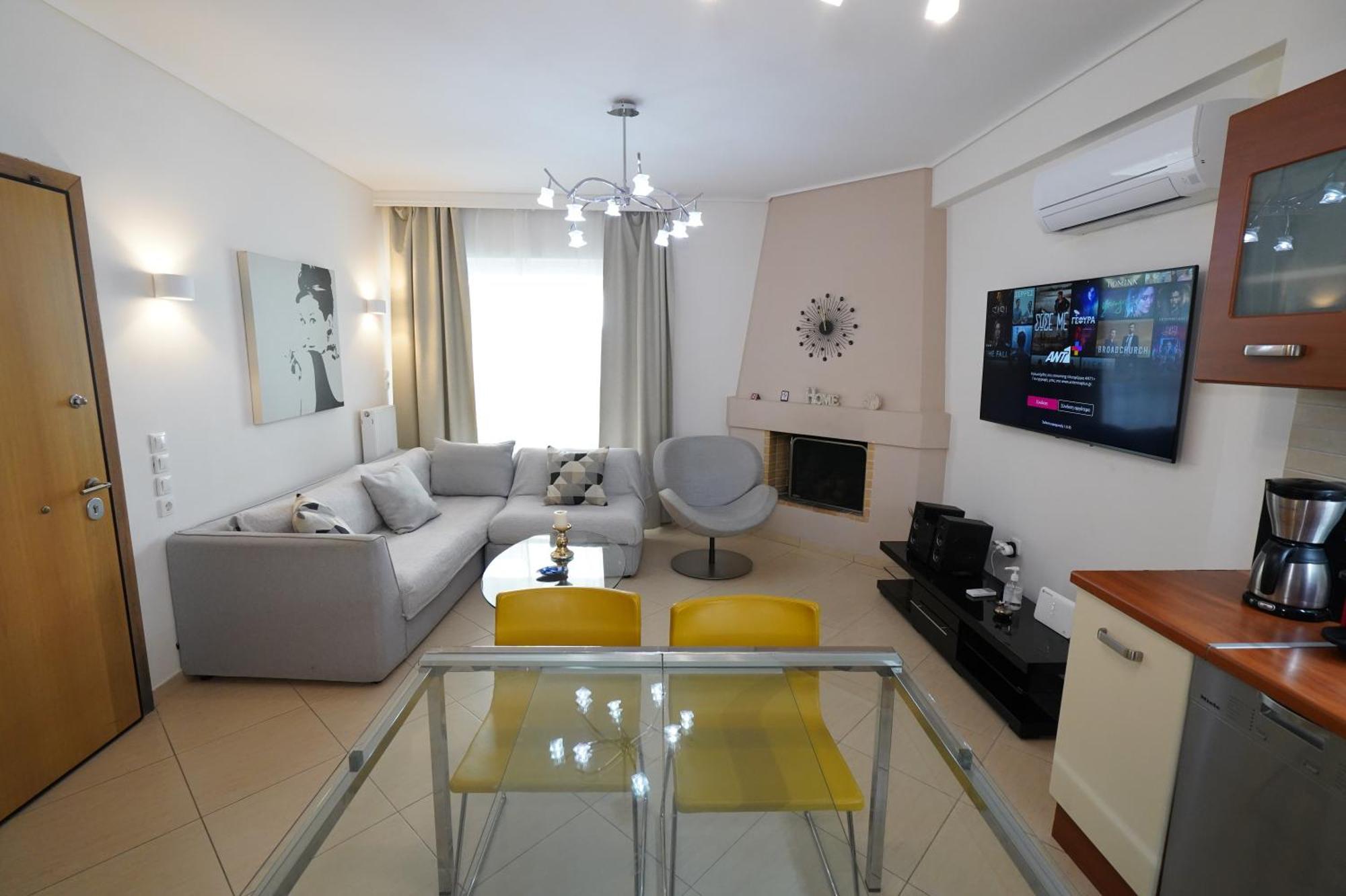 Garden Apartment Next To The Mall -Private Parking Atény Exteriér fotografie