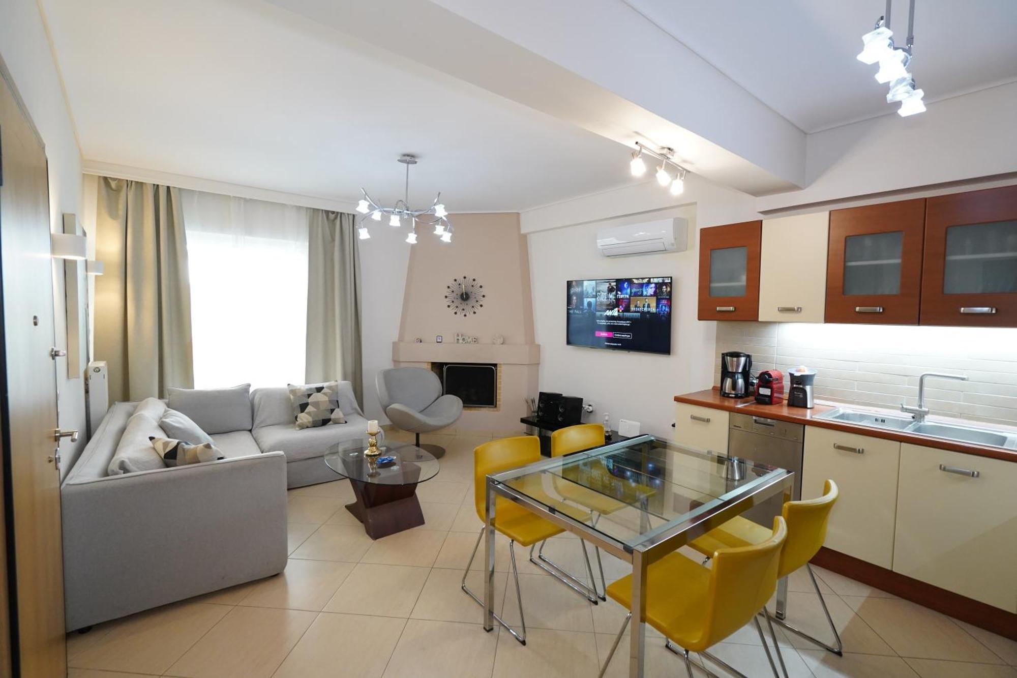 Garden Apartment Next To The Mall -Private Parking Atény Exteriér fotografie